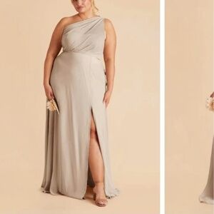 Birdy Grey One-Shoulder Cream Wedding Dress